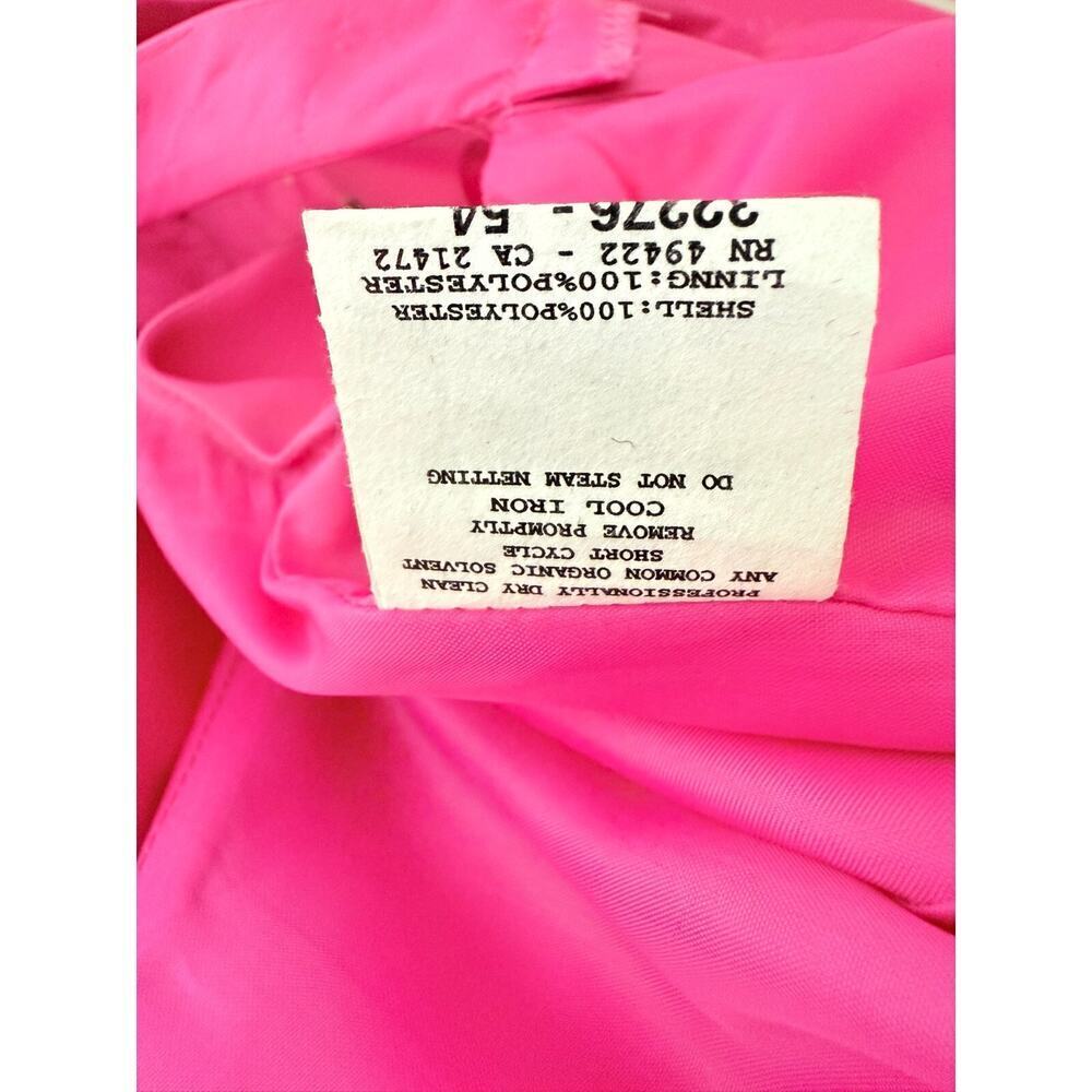 Jessica McClintock Gunne Sax Vintage Dress 9 Pink Satin Tulle Barbie Prom - Picture 13 of 15